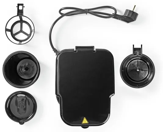 Nedis KACM300FBK - Kávovar na jeden hrnček 0,4 l a cestovním hrnkem