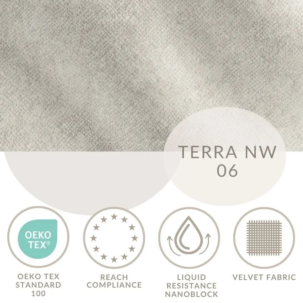 Krémová čalúnená dvojlôžková posteľ s úložným priestorom s roštom 160x200 cm Shell – Maison de Rêve