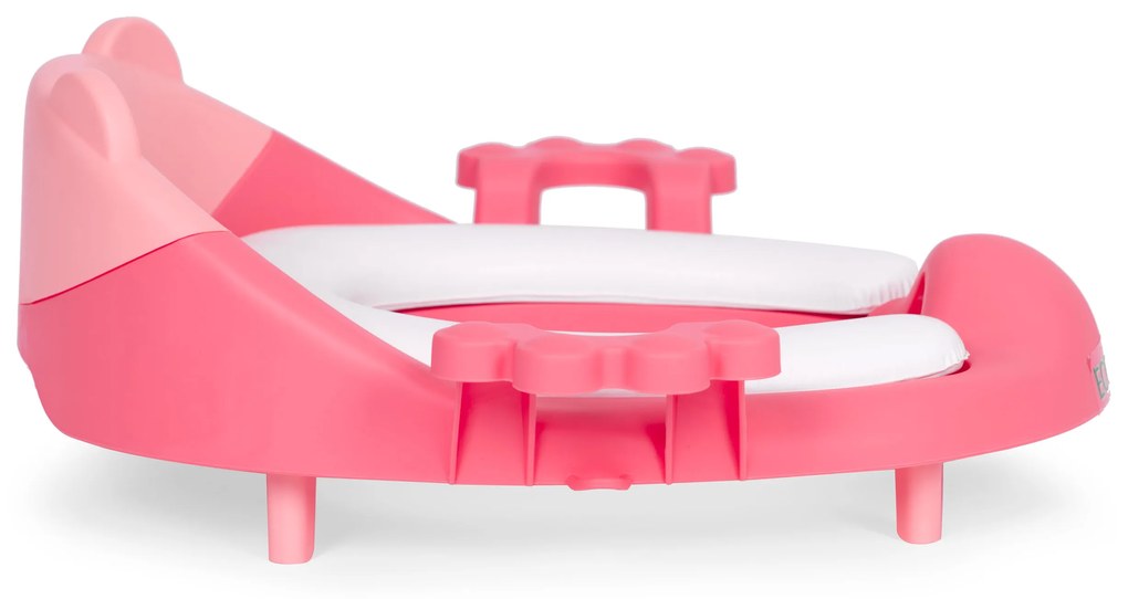 WC sedátko pre deti, rúčky, mäkký vankúšik, ružový ECOTOYS