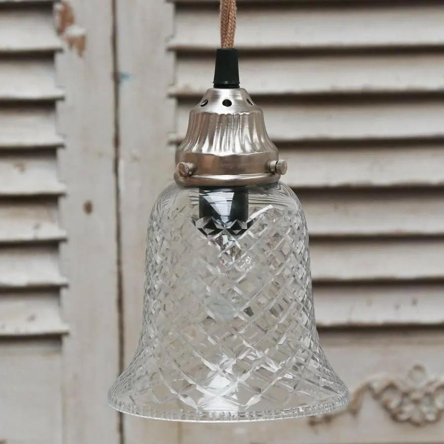 Chic Antique Závesná lampa Glass Bell