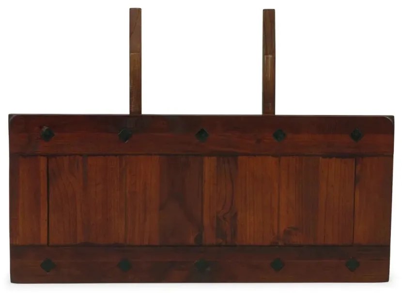 furniture-nabytek.cz - Masívny pripínací tanier Catana z borovice, lakovaný, hnedý – sada 2 ks