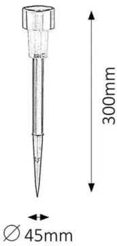 Rabalux SOLAR 1 LED solárna lampa 8366