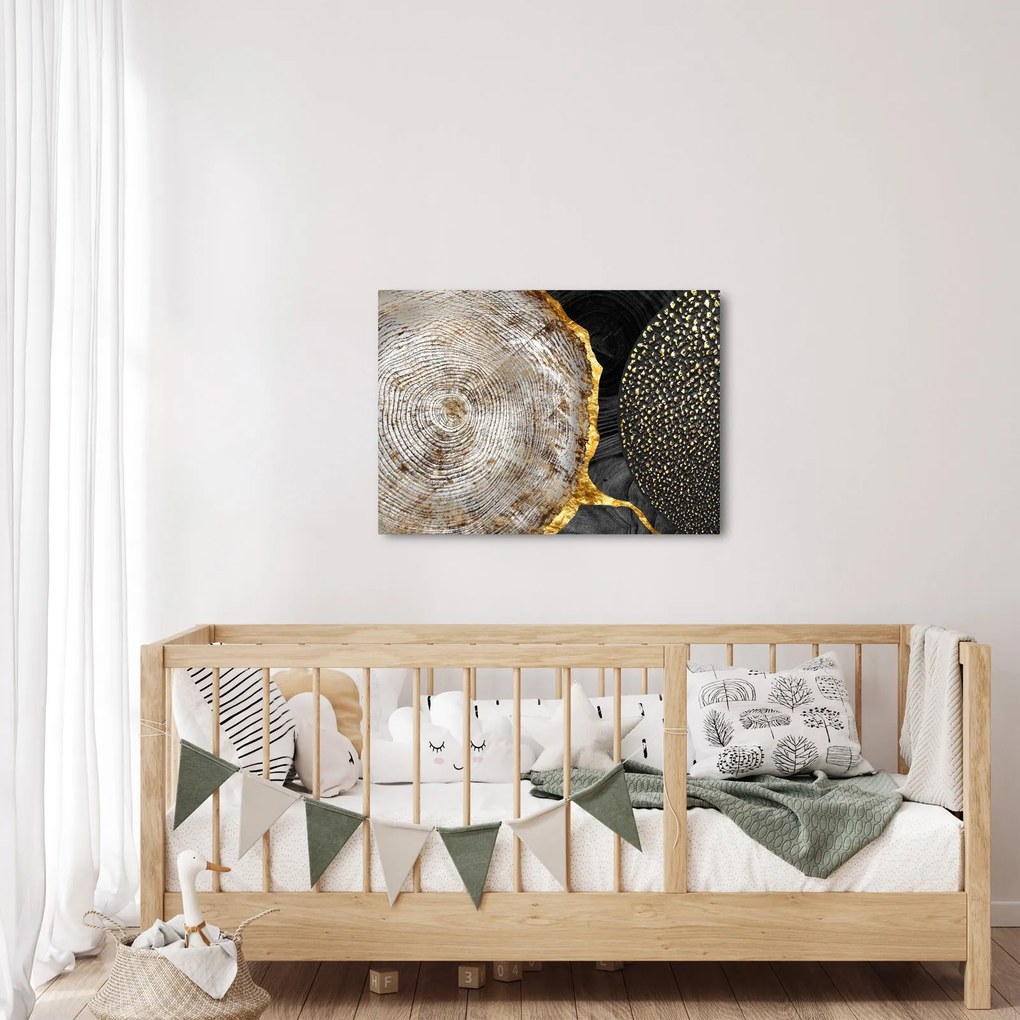 Obraz - Kmeň stromu v koláži 2 (70x50 cm)