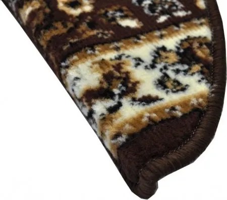 Sintelon Nášľapy na schody Practica hnedý obdĺžnik, samolepiaci - 24x66 obdélník (rozměr včetně ohybu)