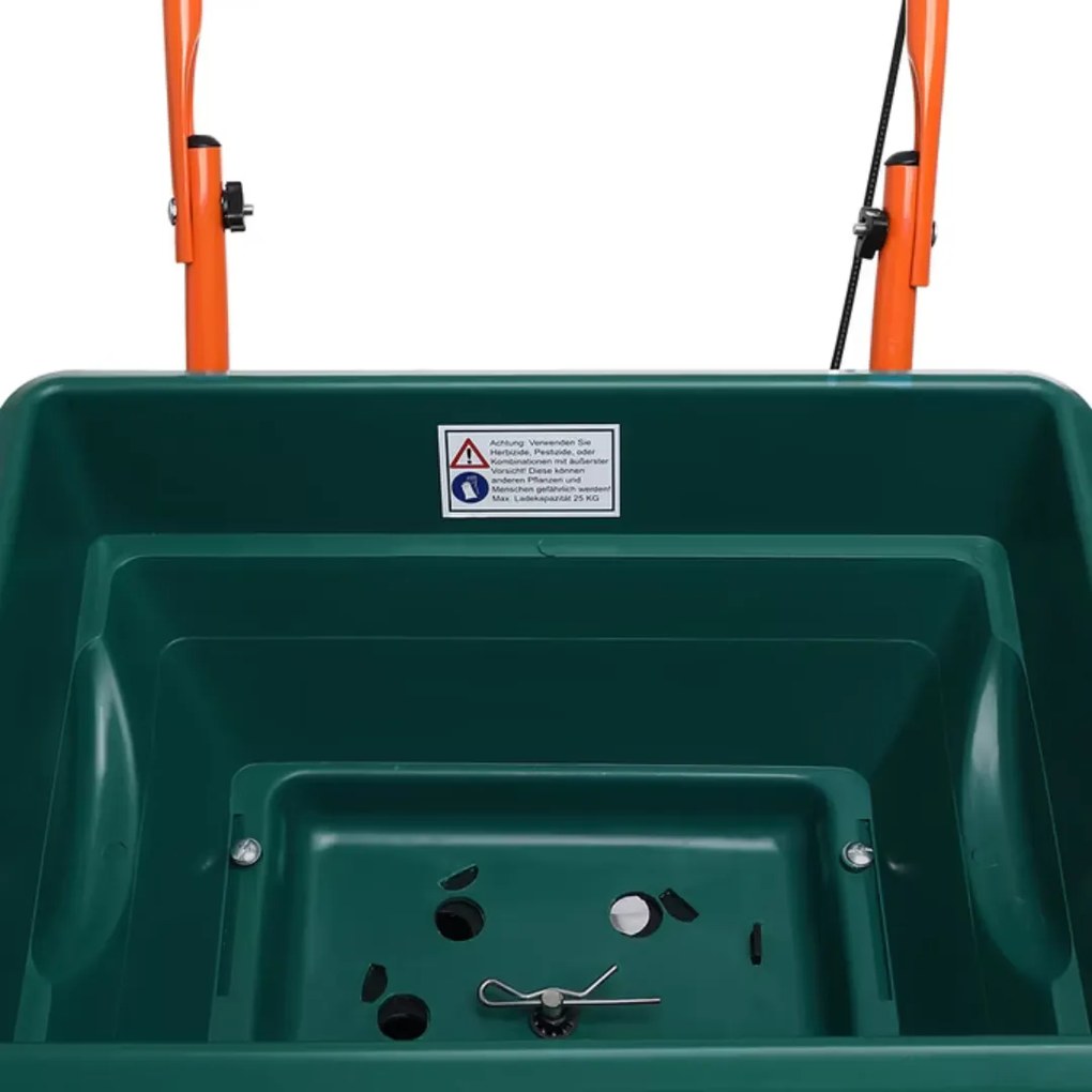 Posypový vozík SEED, 20l, zelená/oranžová Gardebruk