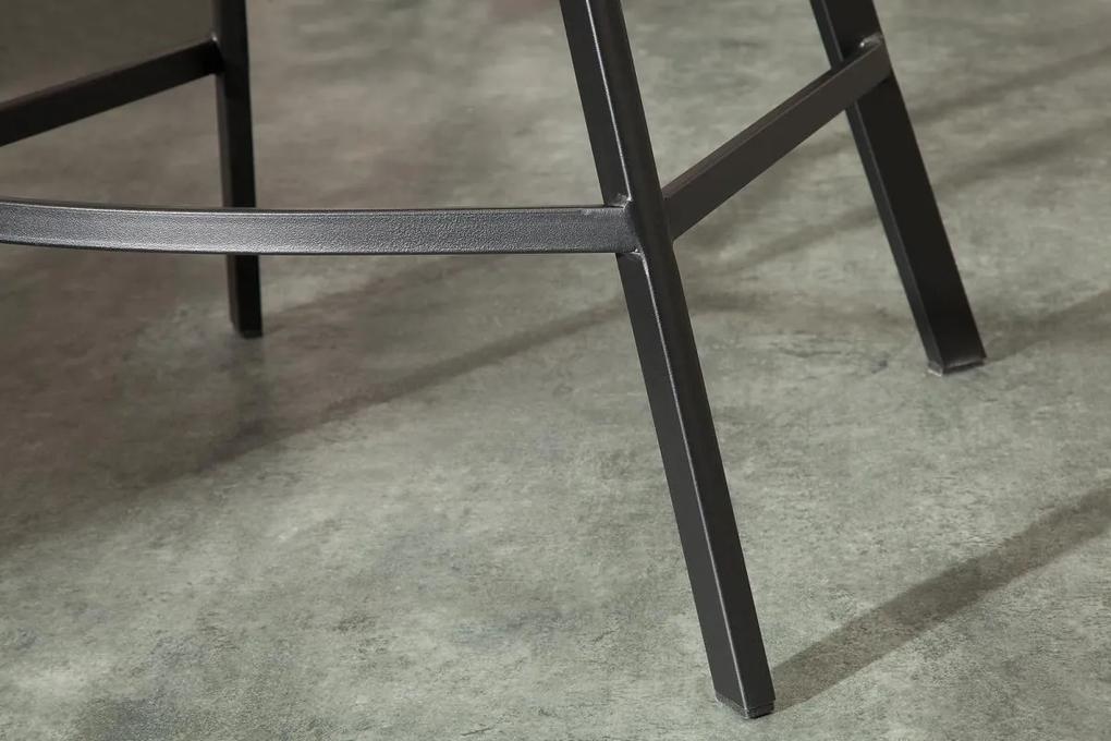 Dizajnová barová stolička Giuliana, antik sivá