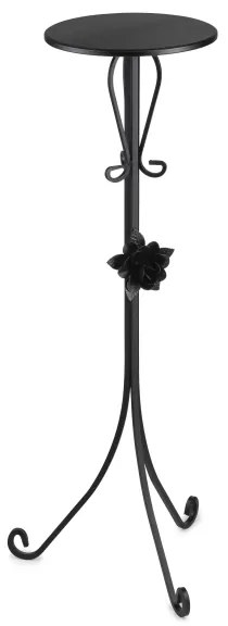 Stojan na kvety 95x39 cm čierna