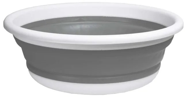 Kôš na bielizeň ELBA COMPACT 9 sivý / biely 9 l