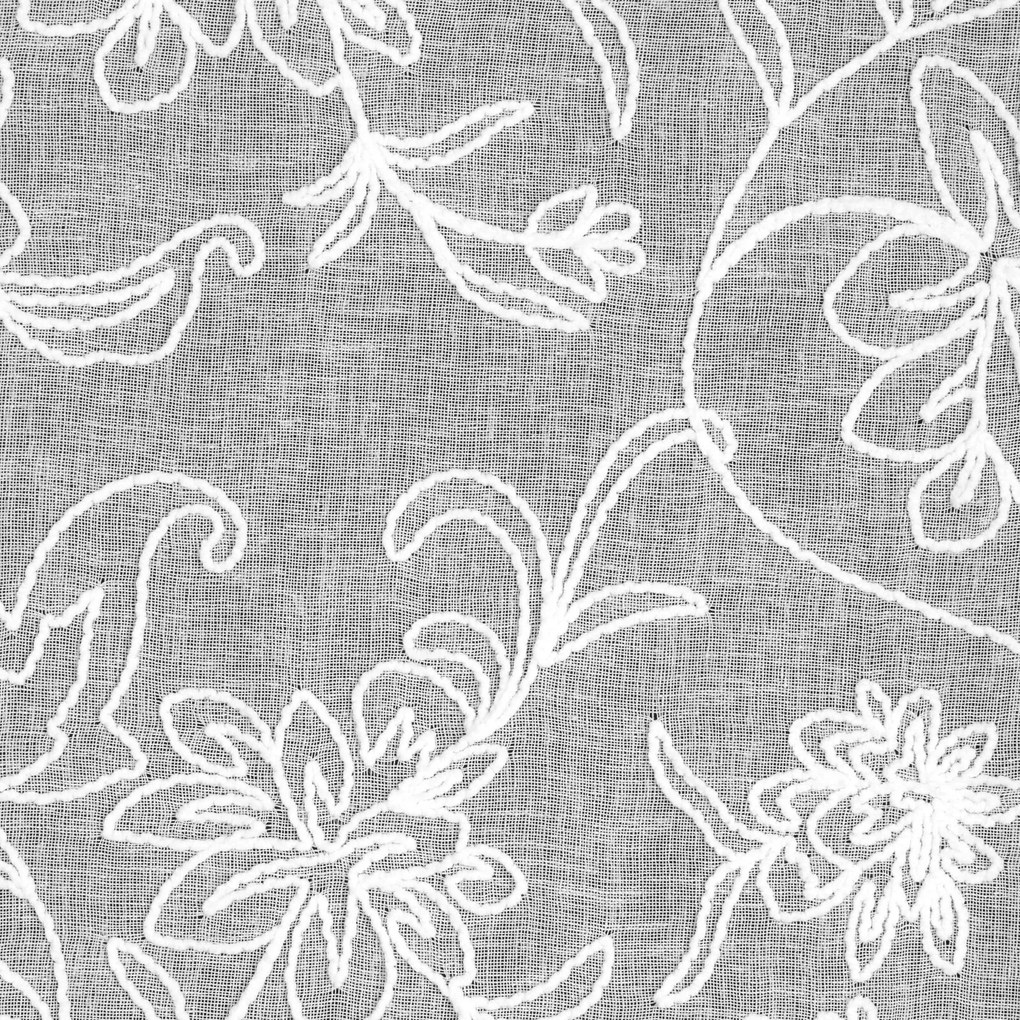 ZÁVES NA KRÚŽKOCH LILY 140X250 CM BIELA