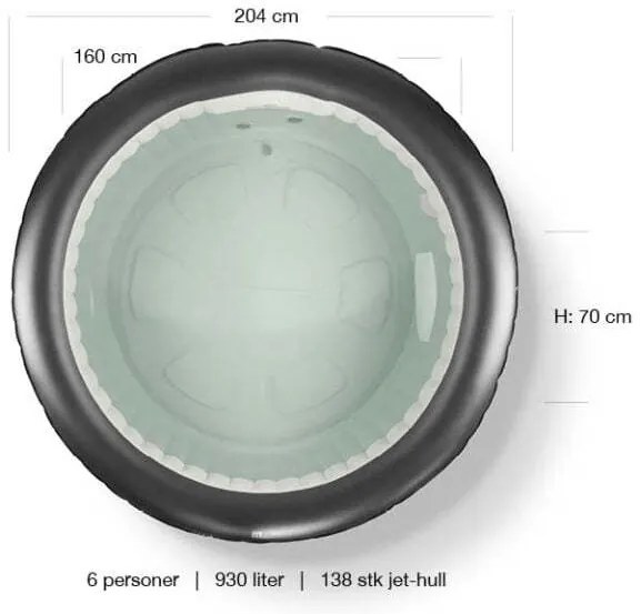 Hanscraft Nafukovacia vírivka MSpa RIMBA U-RB061