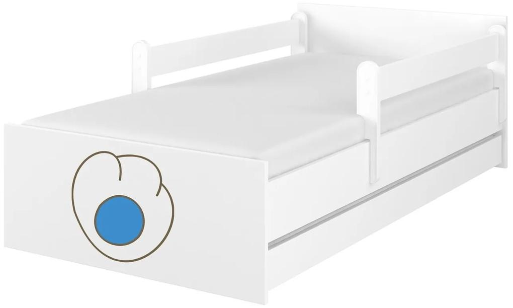 Raj posteli Detská posteľ " gravírovaná labka mačičky " MAX borovica nórska