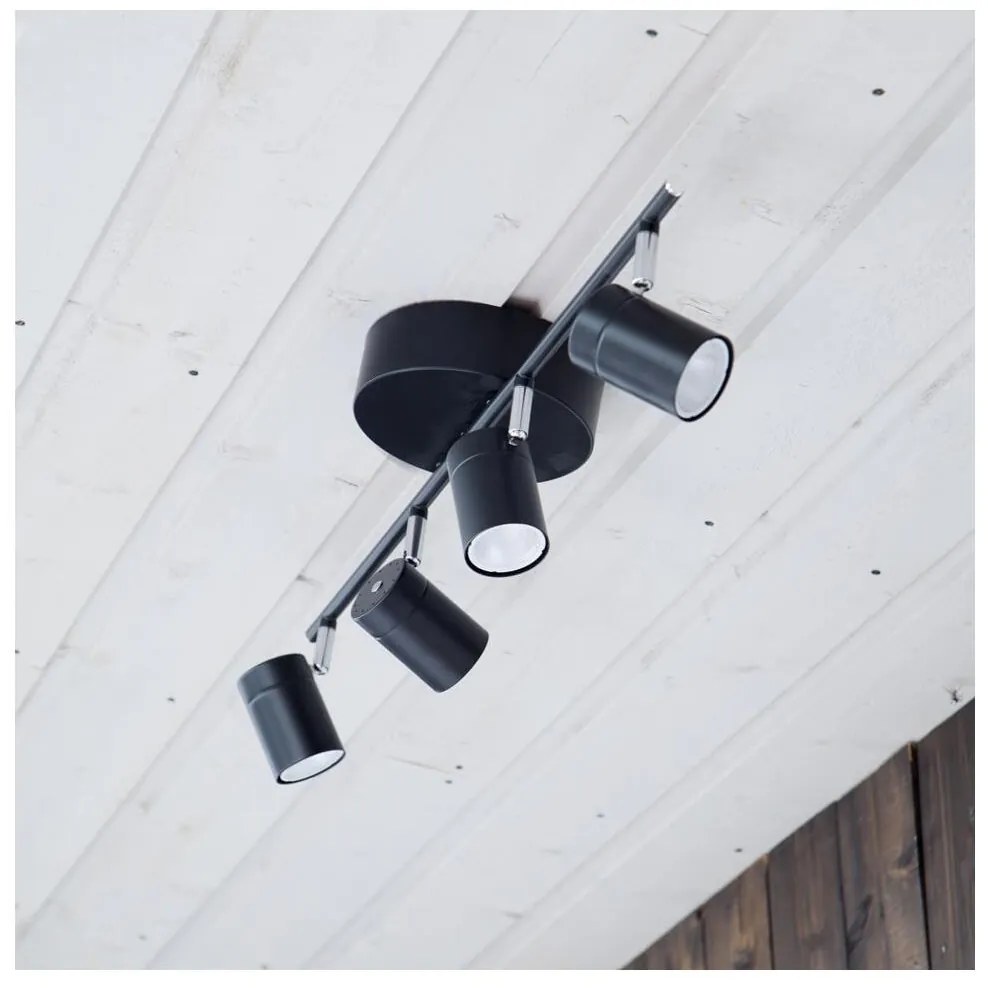 ByRydens 4200720-4002 - Bodové svietidlo CORRECT 4xGU10/7W/230V čierna