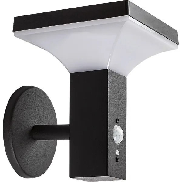 Rabalux 77044 - LED solárne nástenné svietidlo GELEEN LED/4W/230V IP44 čierne