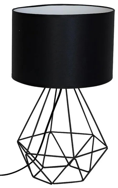 Stolná lampa BASKET 1xE27/60W/230V čierna
