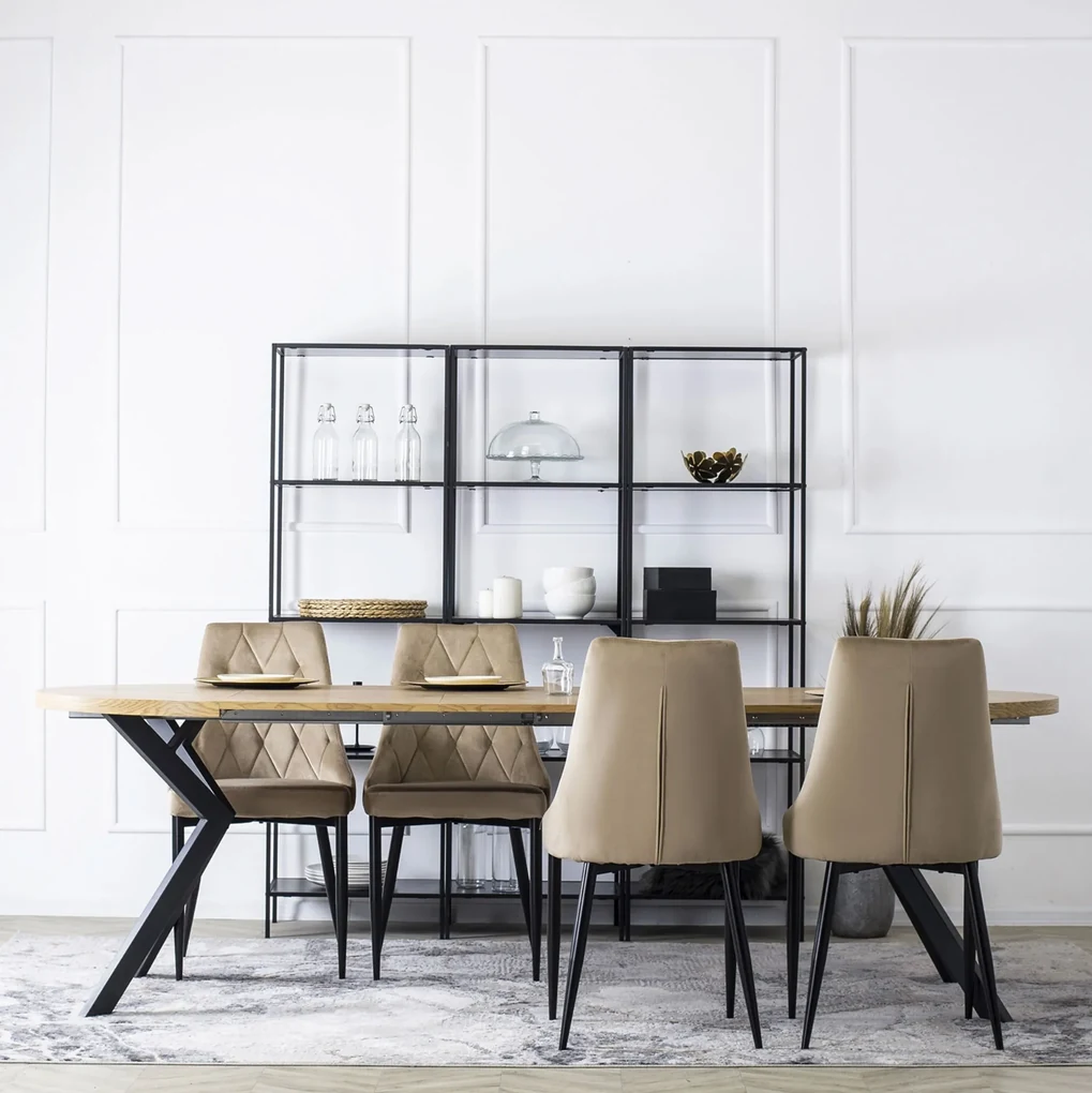 PROXIMA.store - Čalúnená jedálenská stolička CORK FARBA: béžová