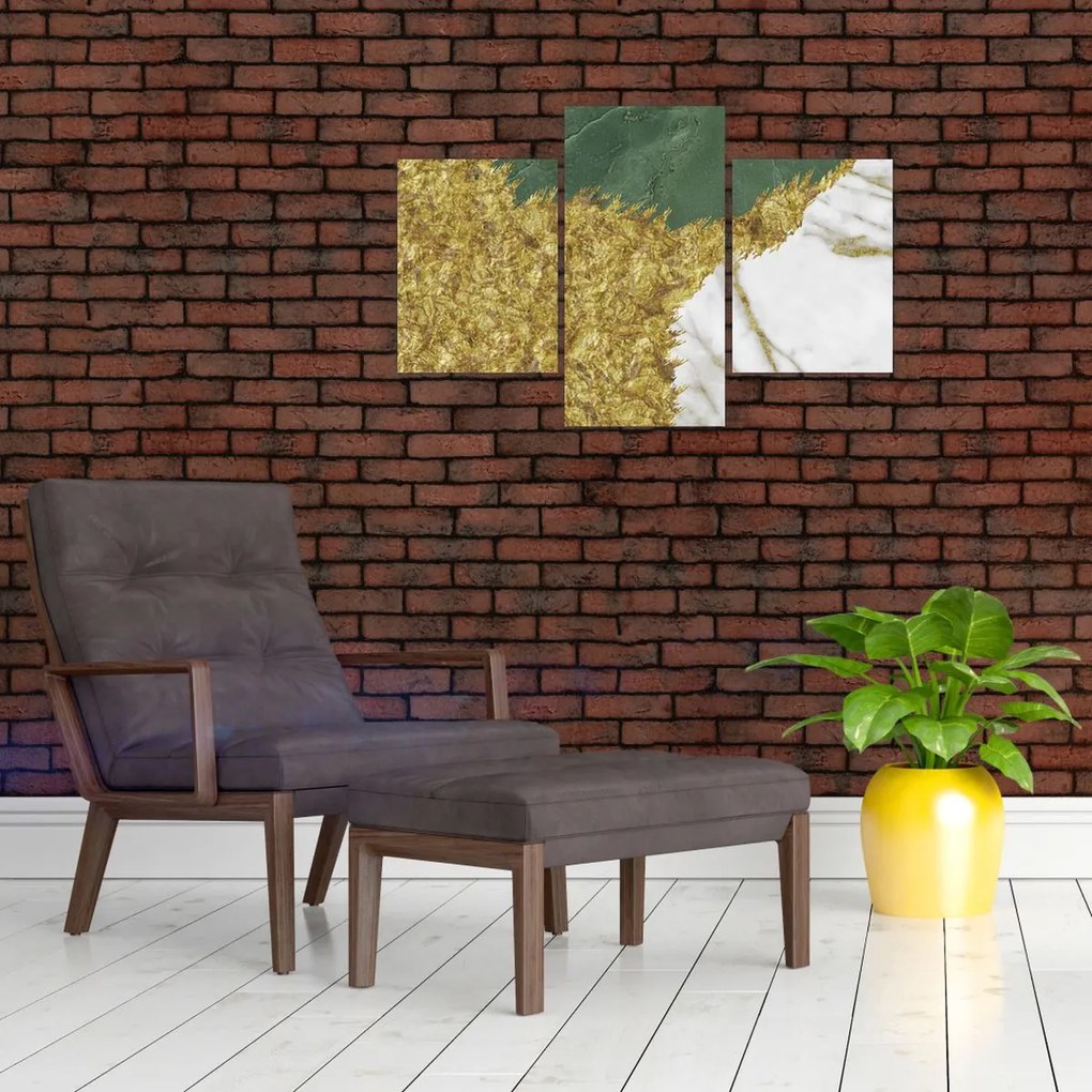 Obraz - Zelený mramor N⁰2 (90x60 cm)