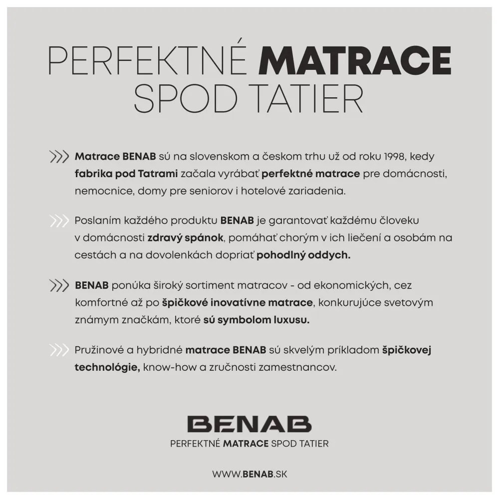 Benab Detský Matrac BAMBINO LATEX 120x60 cm