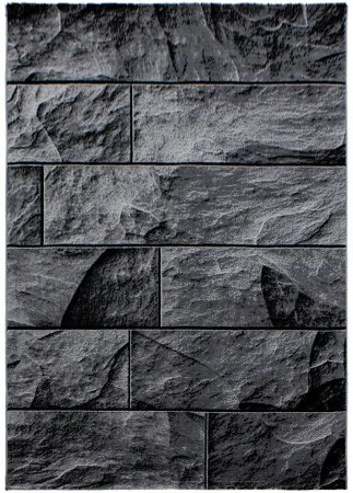 Koberce Breno Kusový koberec PARMA 9250 Black, sivá, čierna,120 x 170 cm