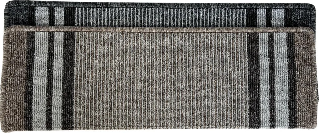 Vopi Nášľapy na schody Gandia šedý obdĺžnik, samolepiaci - 25x80 obdĺžnik (rozmer vrátane ohybu)