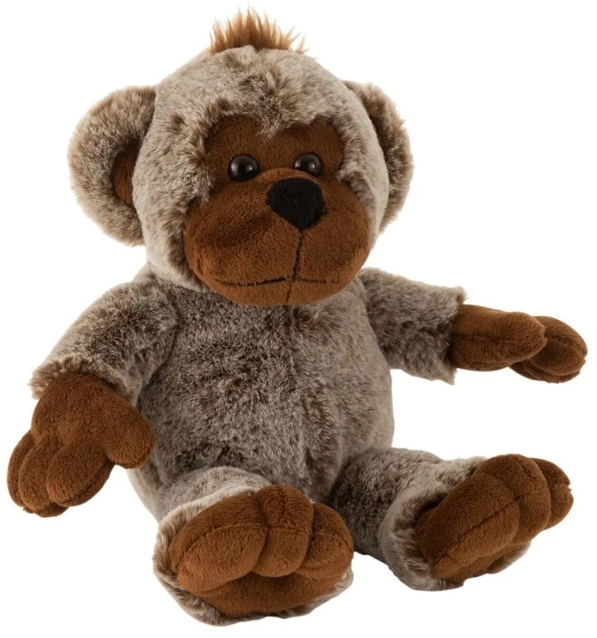 Plyšová hračka hnedá opička - 21*19*20 cm