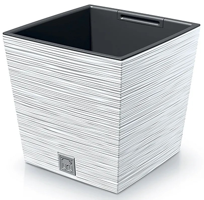 Plastový kvetináč DFS300 29,5 cm - biela