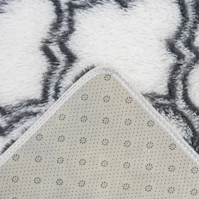 Protišmykový koberec DECOR biely / sivý 1