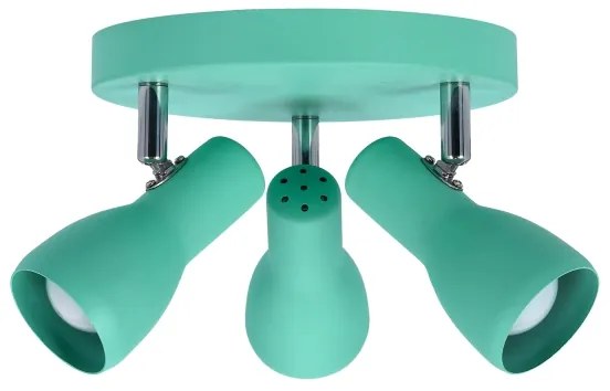 Bodové svietidlo PICARDO 3xE14/40W/230V tyrkysová