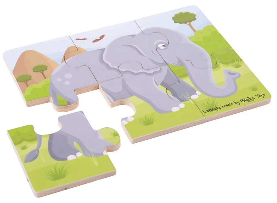 Bigjigs Toys 3v1 safari zvieratka