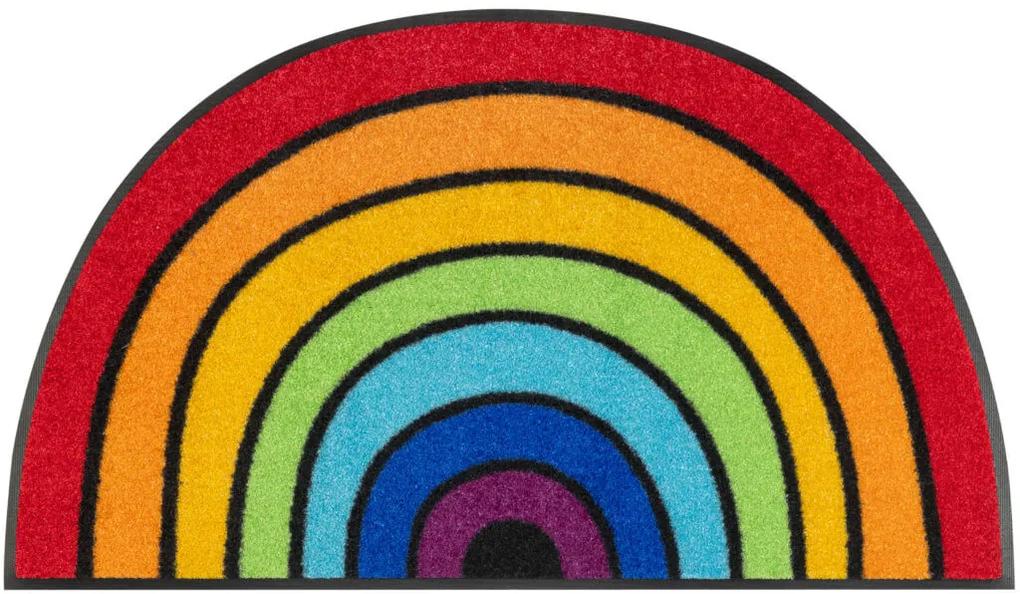 Rainbow dúhová polkruhová rohožka 50x85 cm