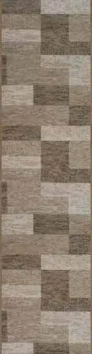 Protišmykový behúň na mieru Icona 39, šíre 80 cm, hnedá, chodba / predsieň, Associated Weavers