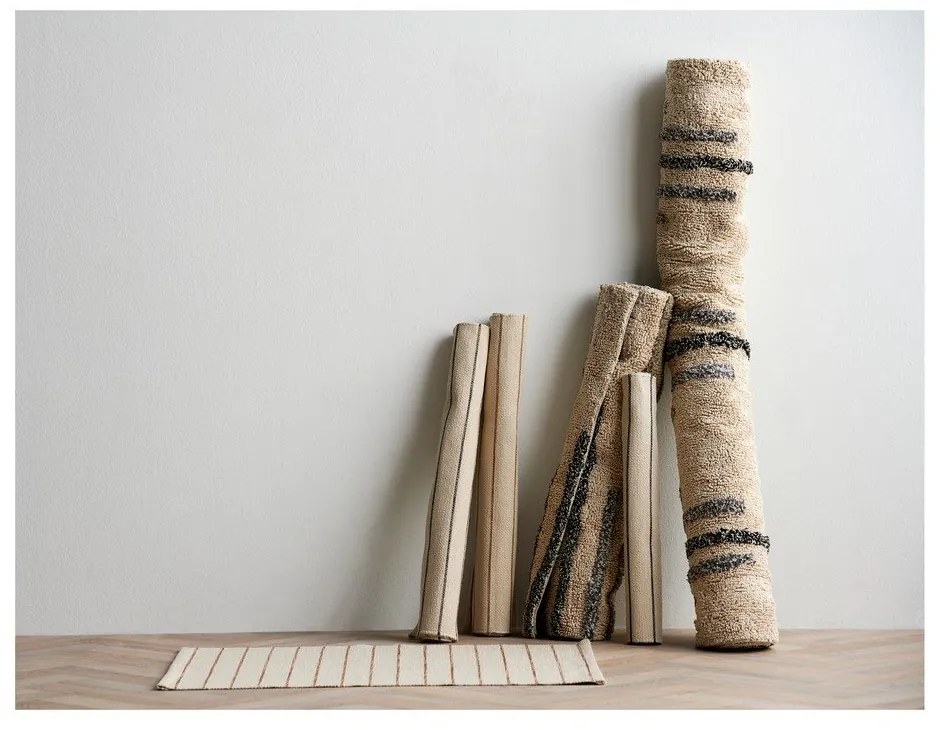 Béžový koberec s prímesou bavlny 75x150 cm Line – Södahl