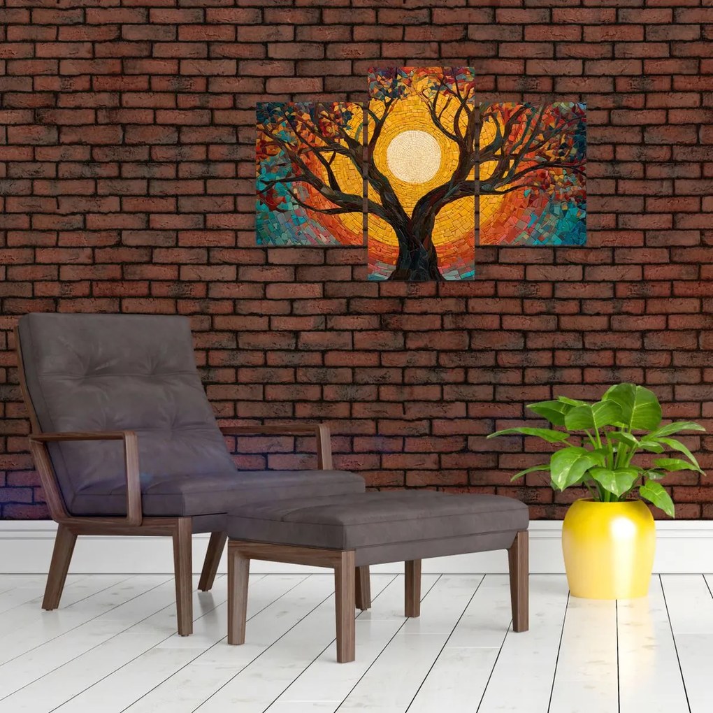 Obraz - Slnko v korune stromu života (90x60 cm)