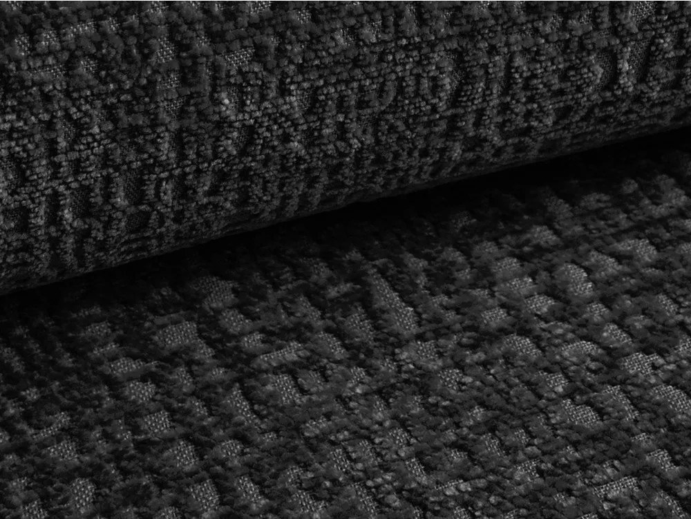 Čierna rozkladacia/s úložným priestorom pohovka 216 cm Kalena – Makamii