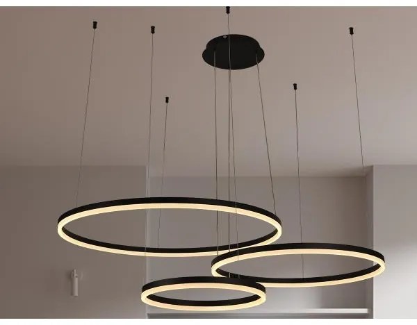 LED Stmievateľný luster na lanku LED/125W/230V 3000-6500K + diaľkové ovládanie