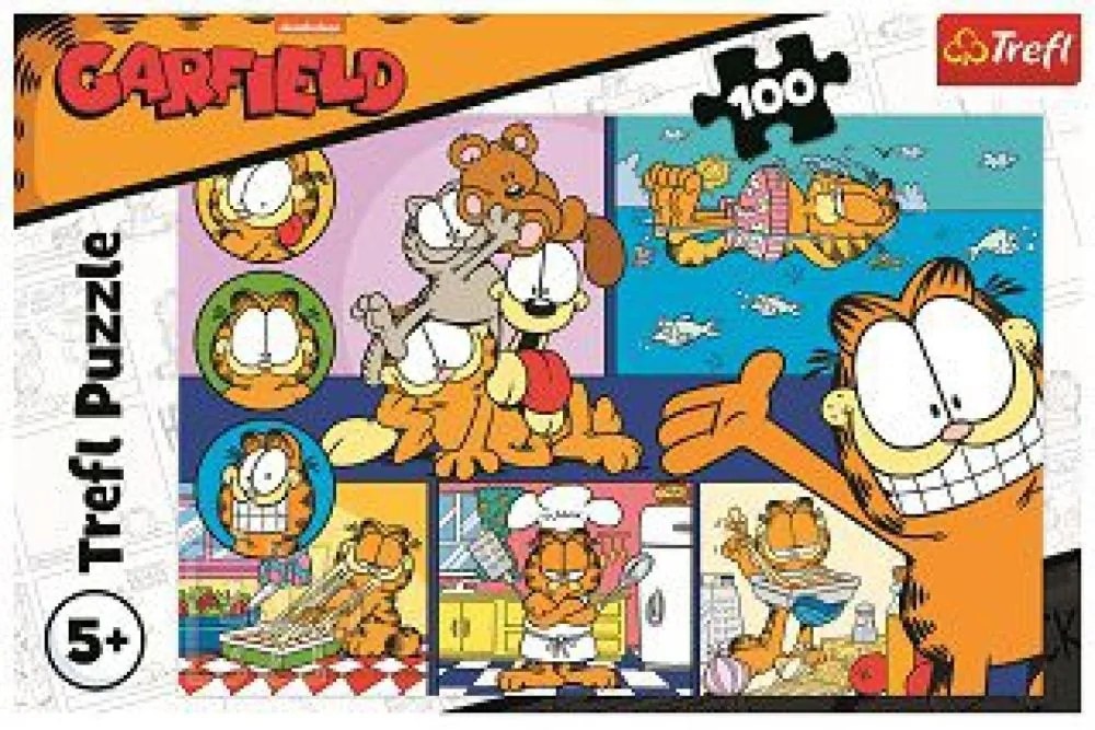 TREFL Lenivý Garfield 100 dielov