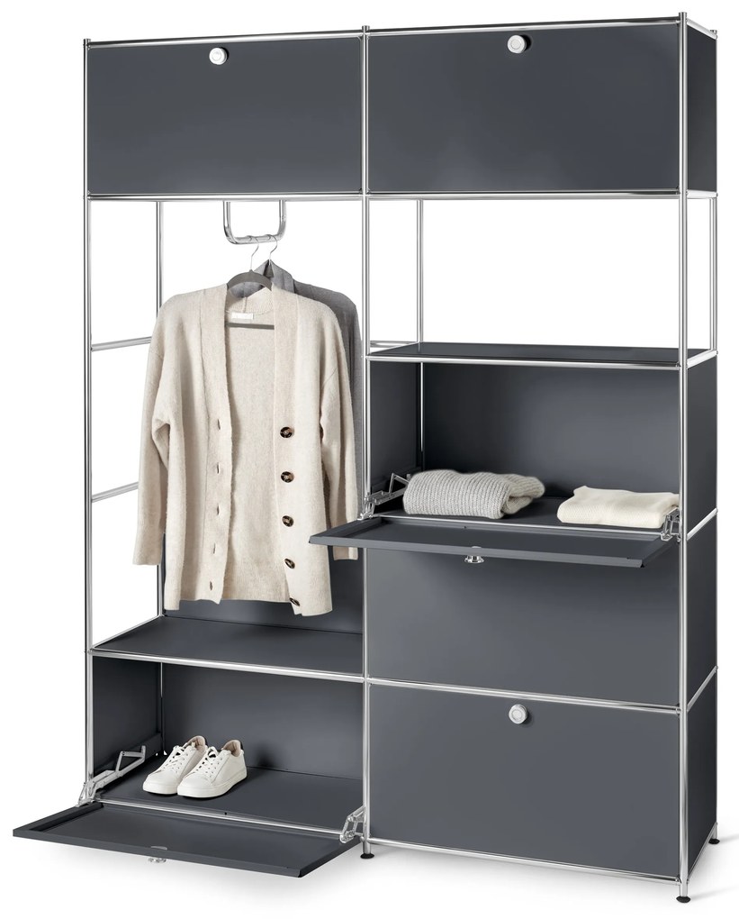 Kovový skriňový systém »CN3«, sivý