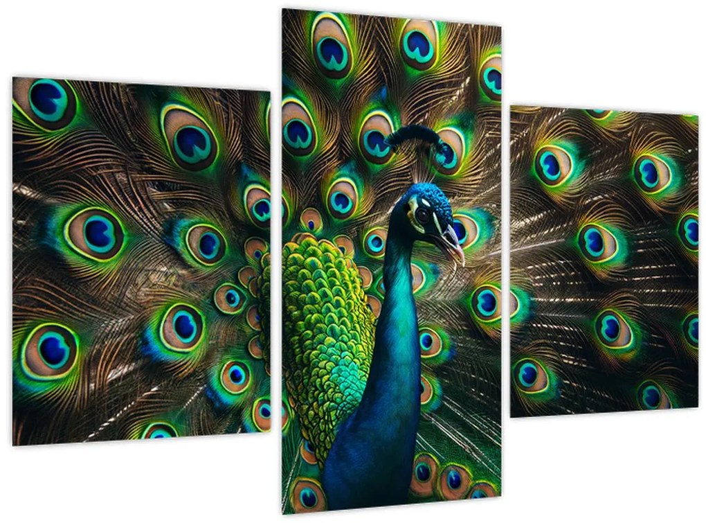 Obraz – Páv (90x60 cm)
