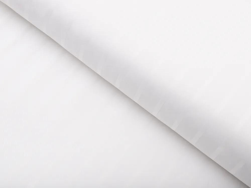 Biante Damaškový štvorcový obrus DM-002 Biely - pásiky 6 a 24 mm 60x60 cm