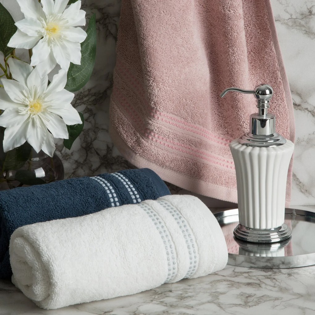 FROTÉ UTERÁK ALLY SADA 6KS 30X50 CM STRIEBORNÁ