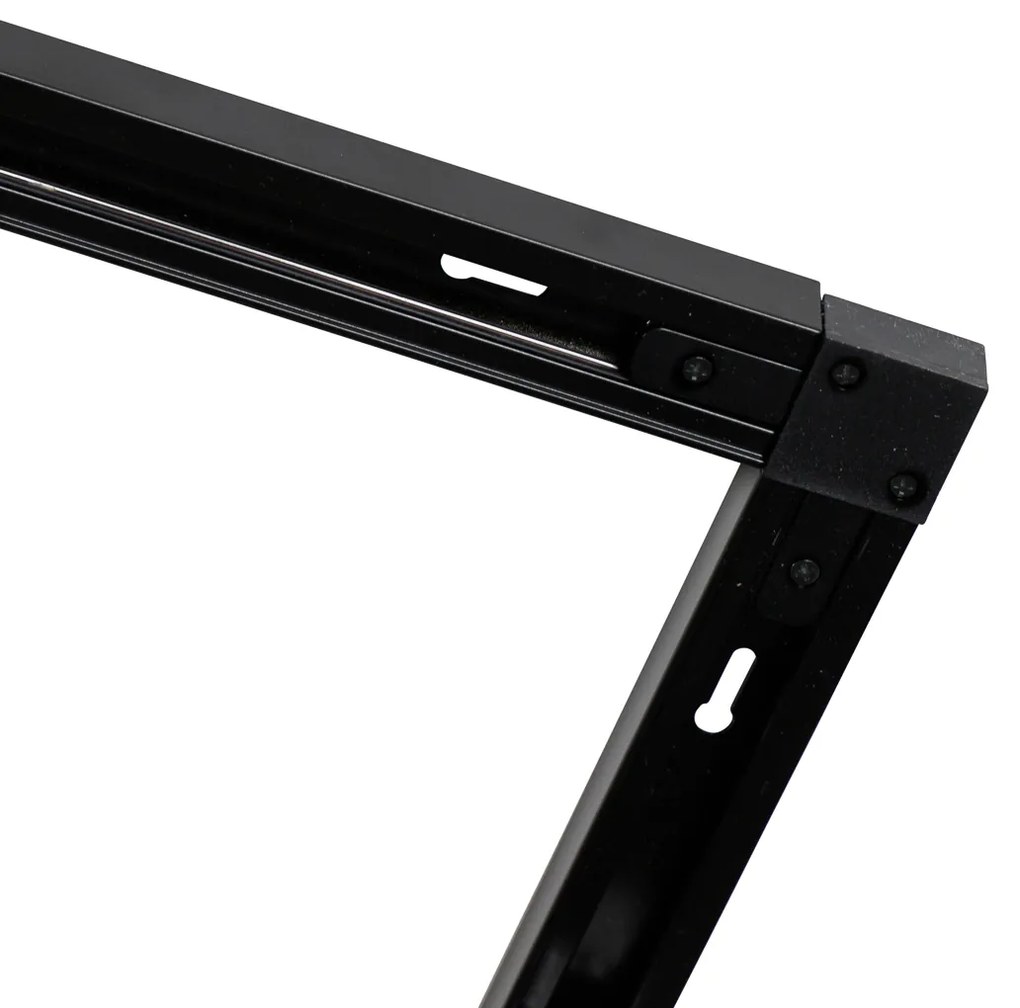 Moderný 1-fázový koľajnicový systém s 10 bodmi čierny - Jeana