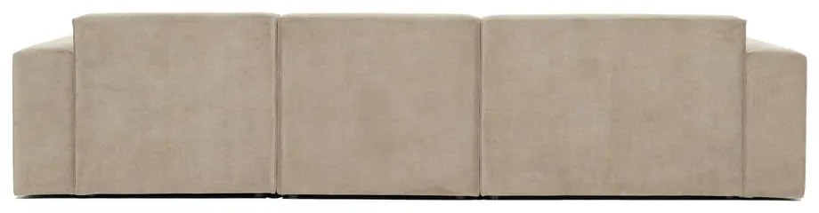 Béžová menčestrová rohová pohovka (ľavý roh) Sting – Scandic