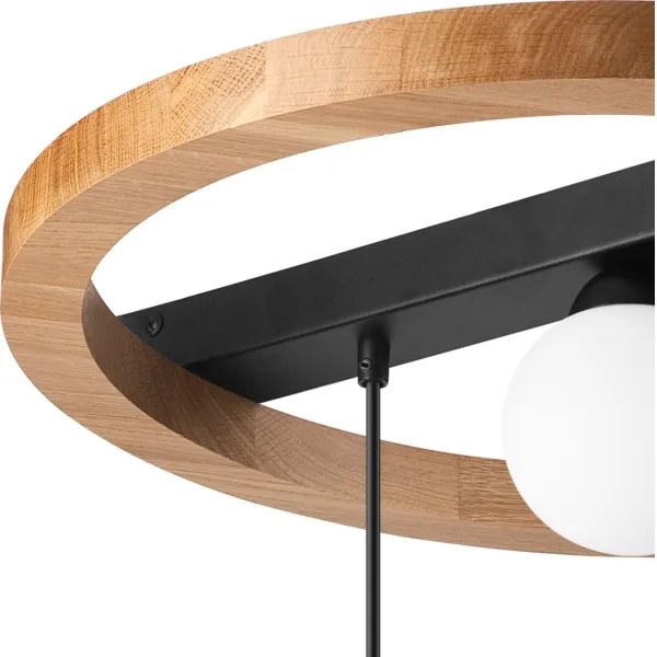 Luster na lanku OTIS 2xG9/5W/230V + 2xE27/15W/230V dub