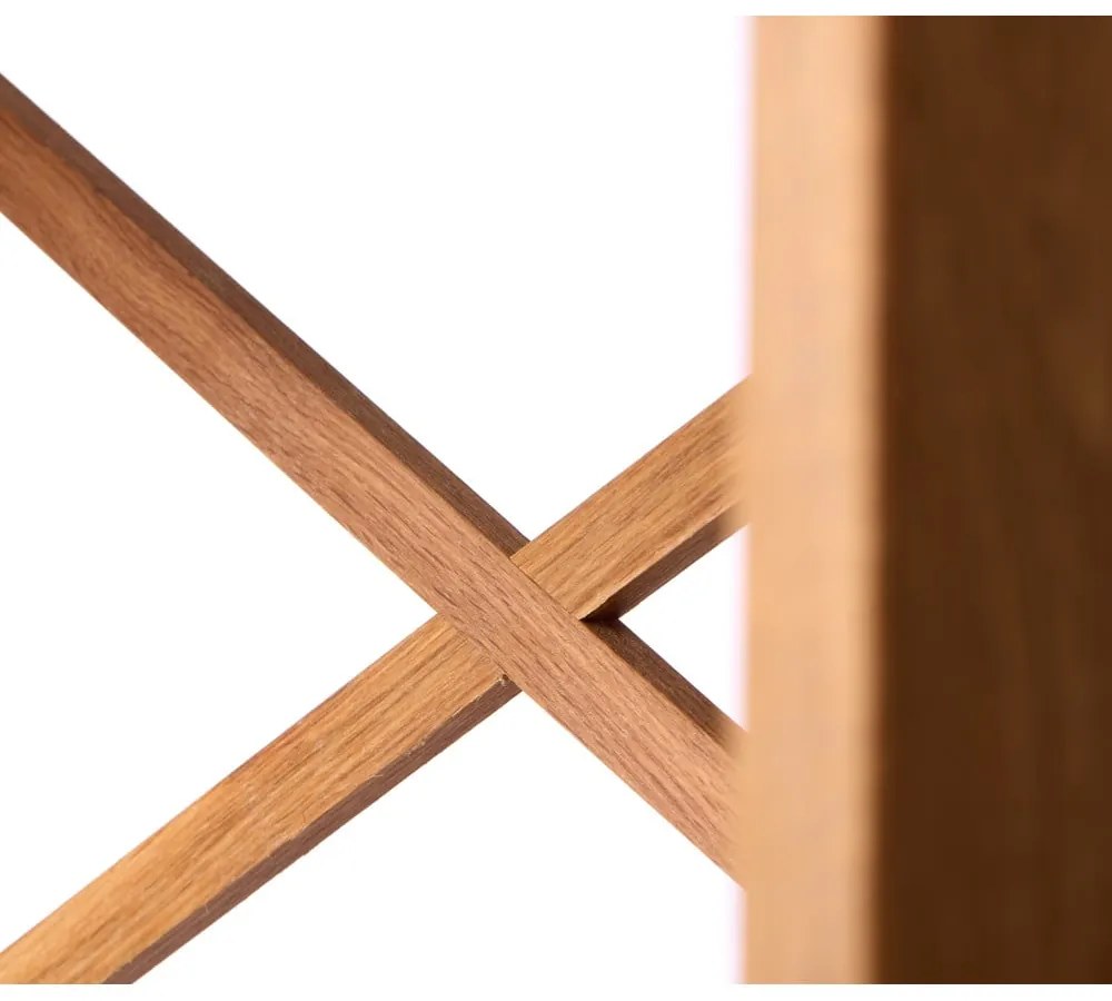 Regál z dubového dreva v prírodnej farbe 70x87 cm X-Shelf – Unique Furniture