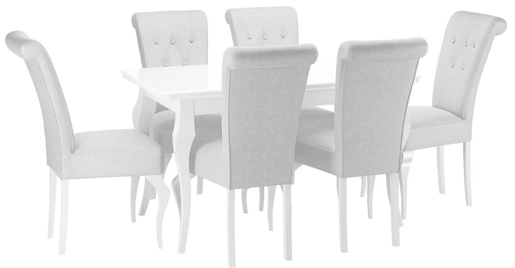 Jedálenský set (pre 6 osôb) Jundia ST63 (tmavozelená + biela). Vlastná spoľahlivá doprava až k Vám domov. 1122302