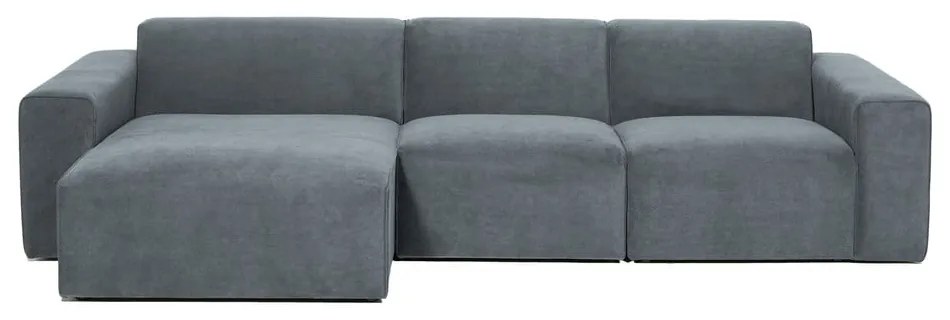 Sivá menčestrová rohová pohovka (ľavý roh) Sting – Scandic