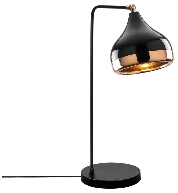 Stolová lampa v čierno-medenej farbe Opviq lights Yildo
