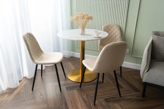 Jedálenská stolička ORLANDO zamatová, béžová