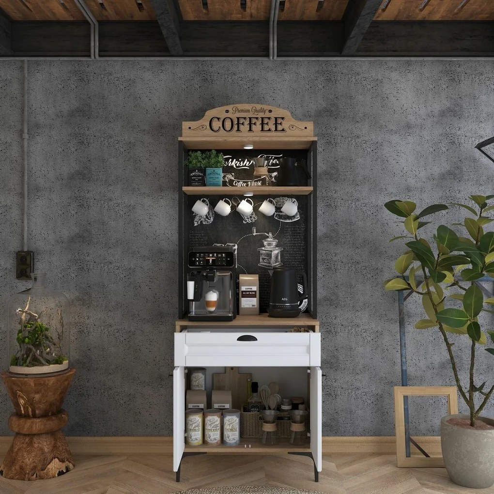 Skriňa Jehy Walnut and White