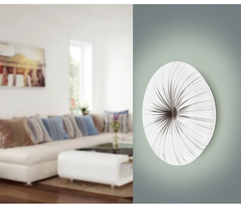 LED stropné svietidlo v bielo-striebornej farbe NIEVES - EGLO