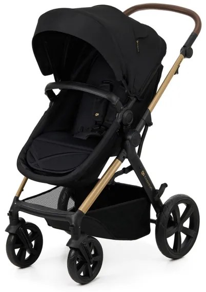 KINDERKRAFT - Kombinovaný kočík 3v1 MOOV 2 Pure black + autosedačka MINK PRO